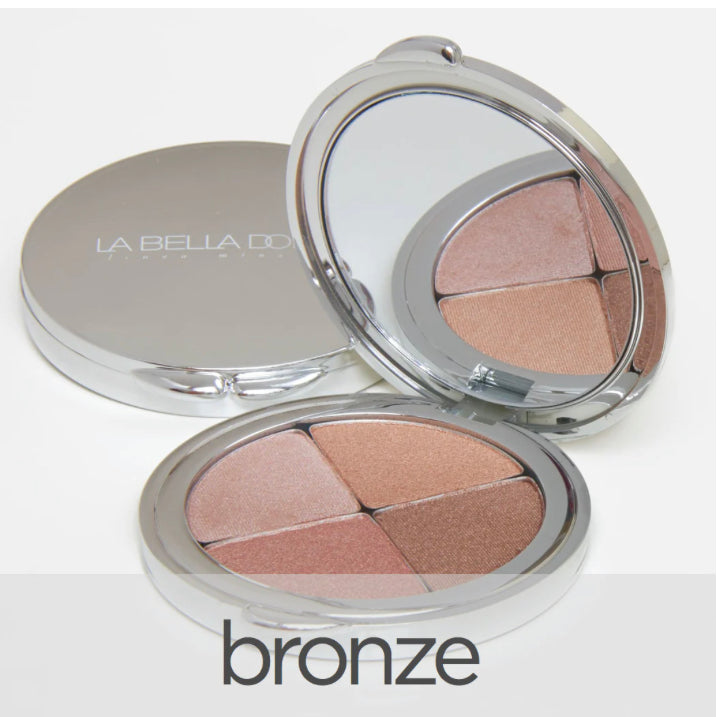 La Bella Donna Vision of Mineral Lights | Compressed Mineral Quad Bronzing, Eyeshadow, and Blush